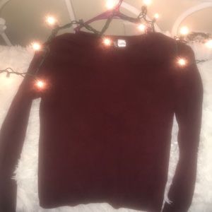 Burgundy sweater